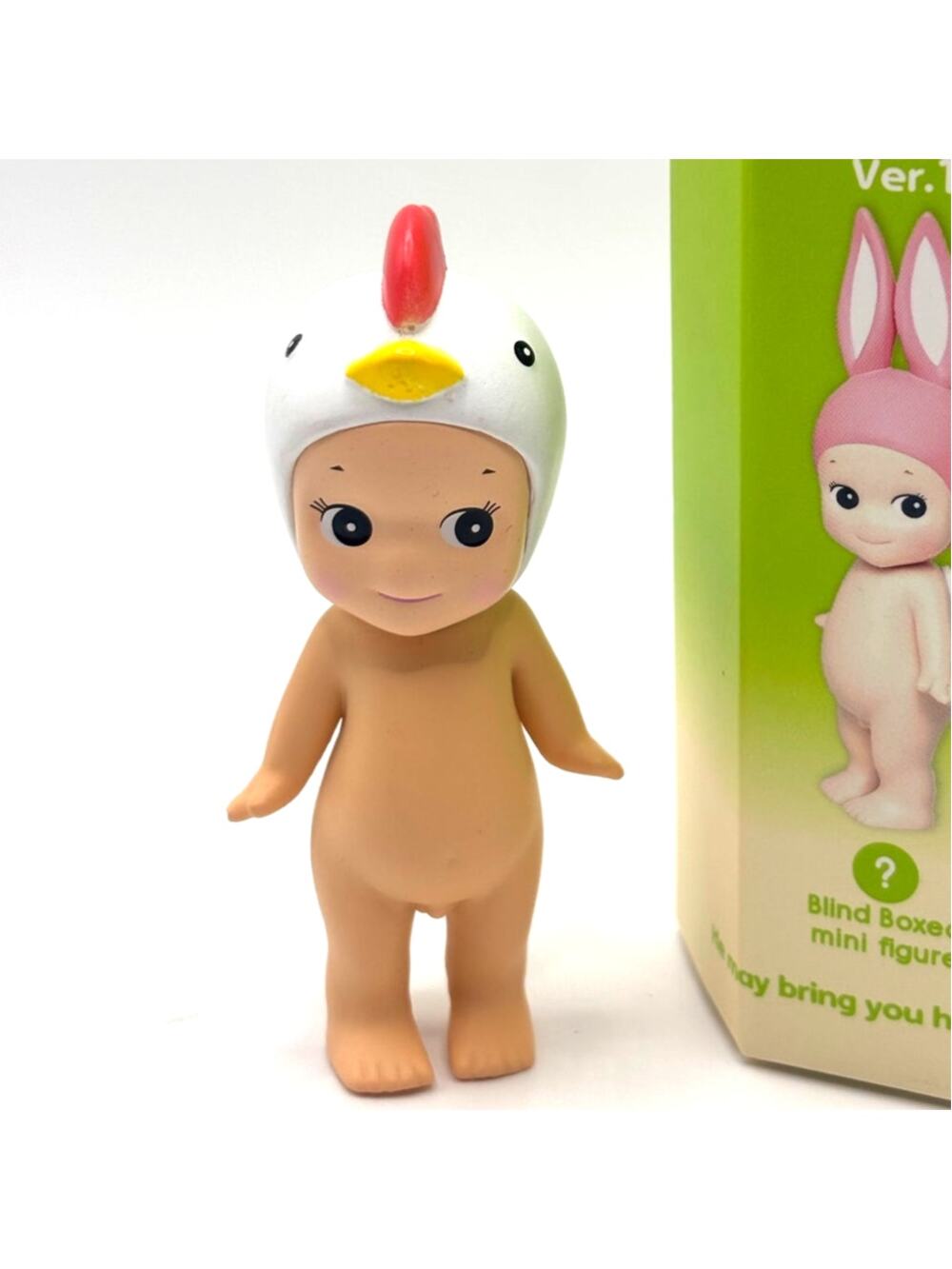 New Kawaii Cupid Angel Mini Figure in Cockerel Bird Costume, Cute Toy, Gift